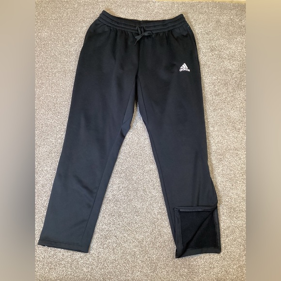 adidas Other - Adidas Mens Black Ankle Zip Sweatpants Joggers Sz XL